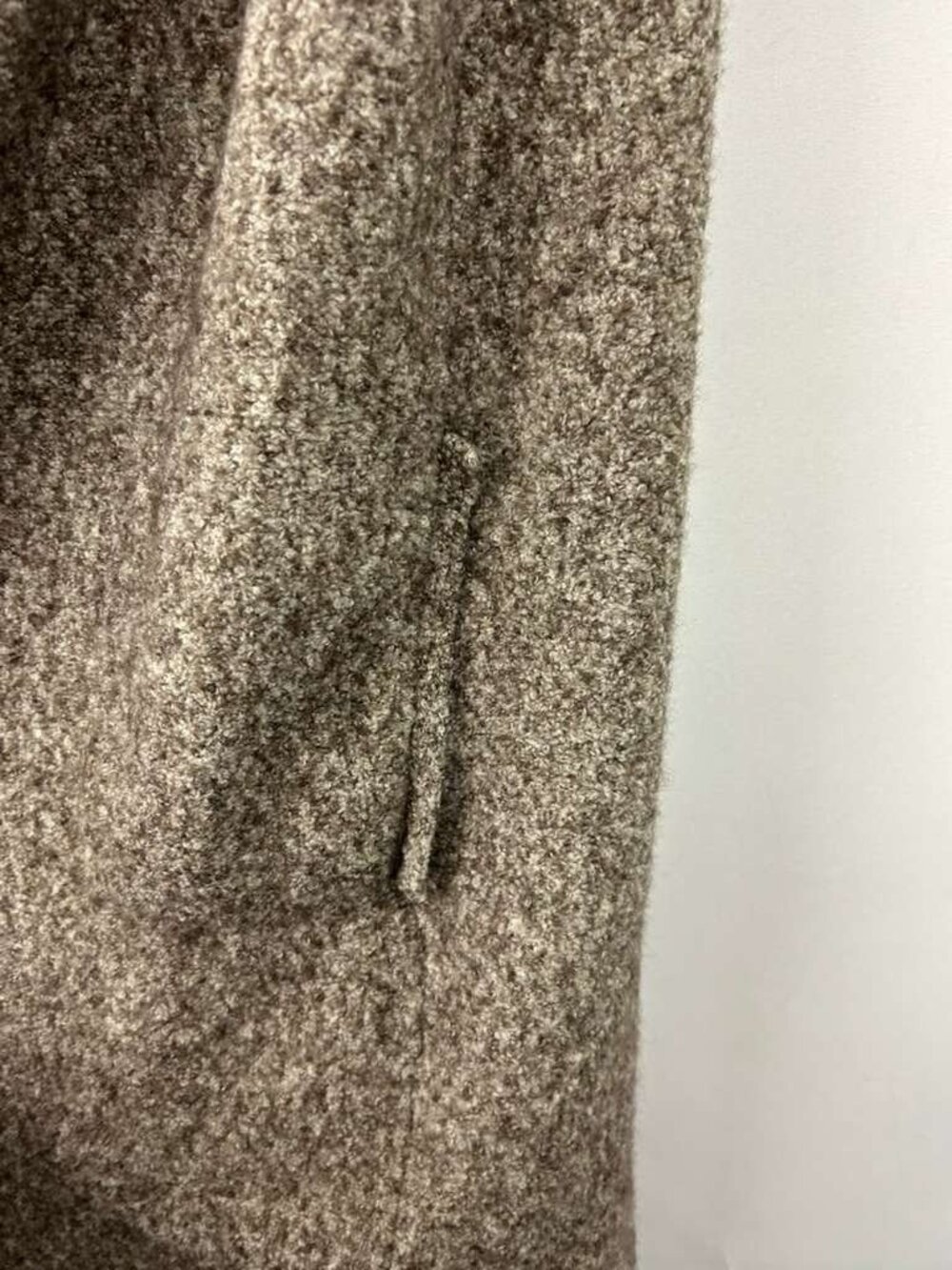 Athleta Women's Size S/M Sleeveless Merino Wool Blend Brown Cardigan Ribbed Hem - Picture 11 of 14